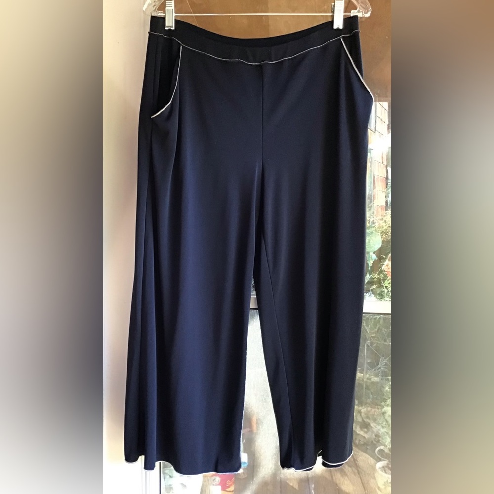 Max Studio Jersey Knit Wide Leg Pant